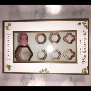 Wine Accessory Set New in Box Laura Ashley 7 piece